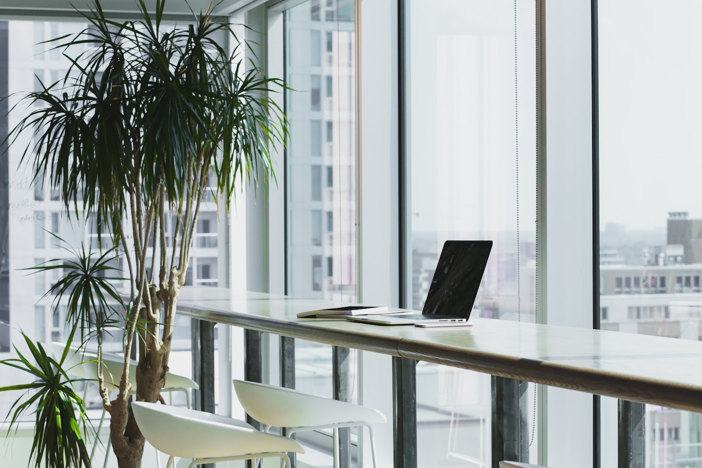 Team collaboration at a bright workstation